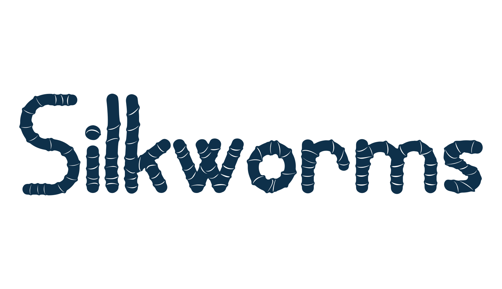 Silkworms, decorative font preview