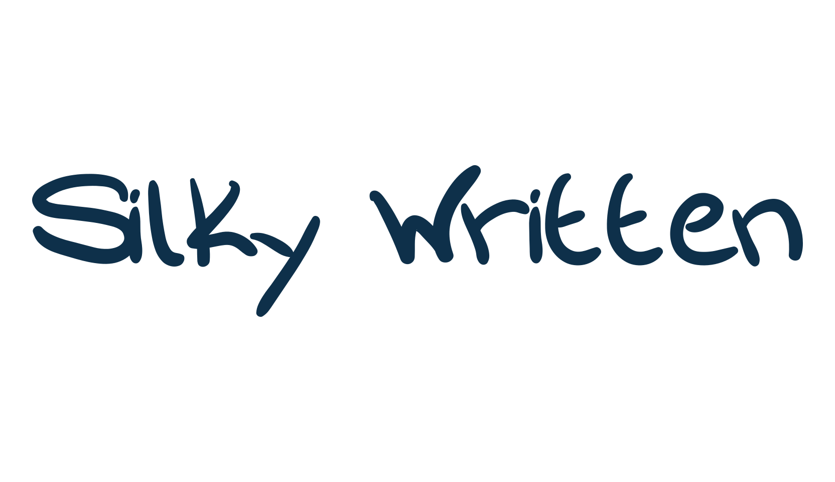 Silky Written, script handwritten fancy decorative calligraphy font preview