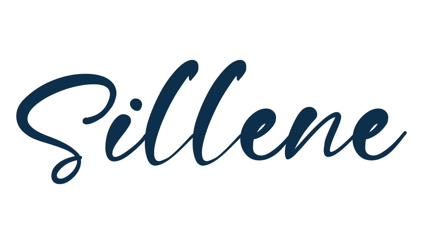 Sillene, script calligraphy fancy decorative font preview