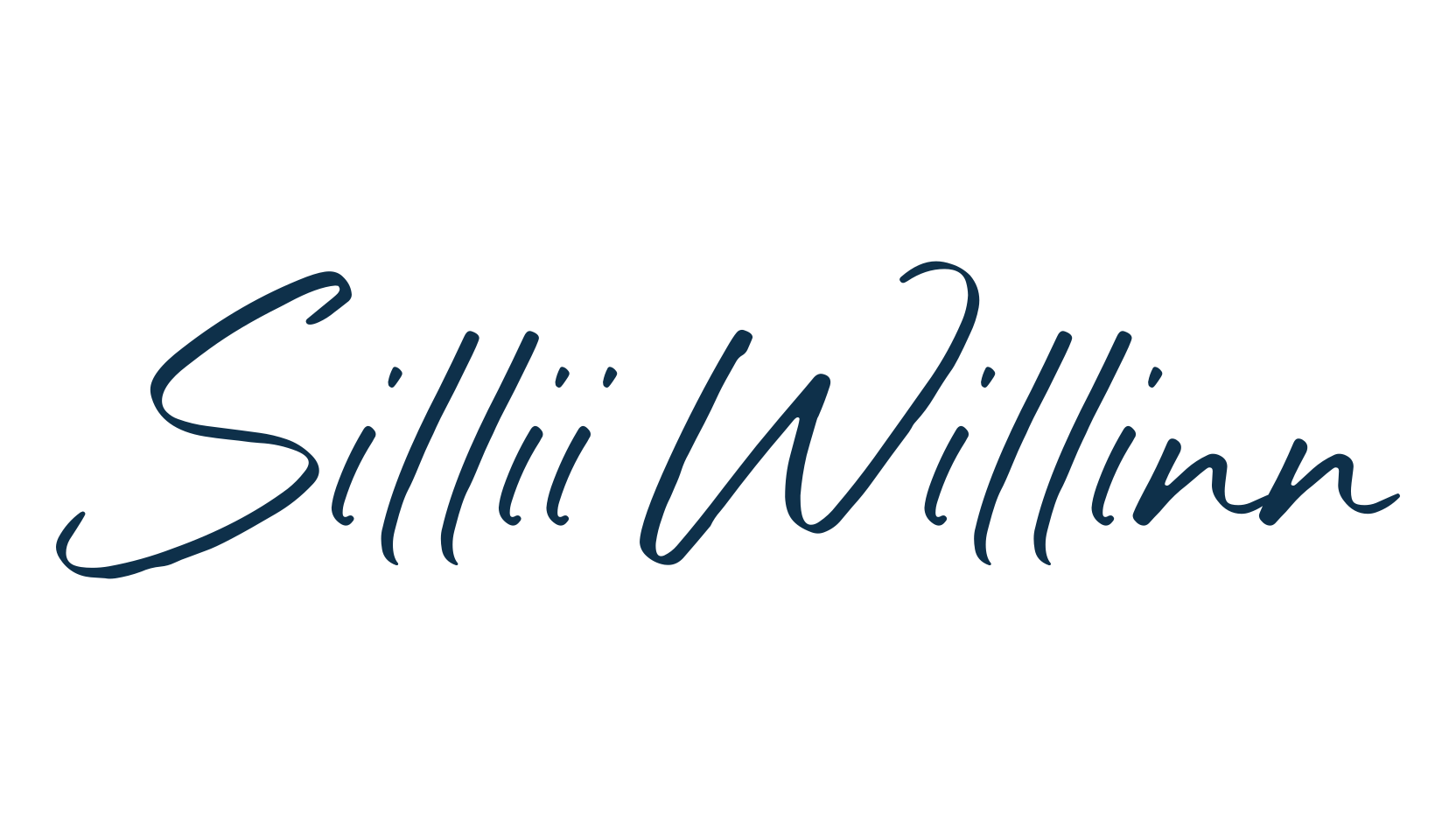 Sillii Willinn, script handwritten fancy decorative calligraphy font preview
