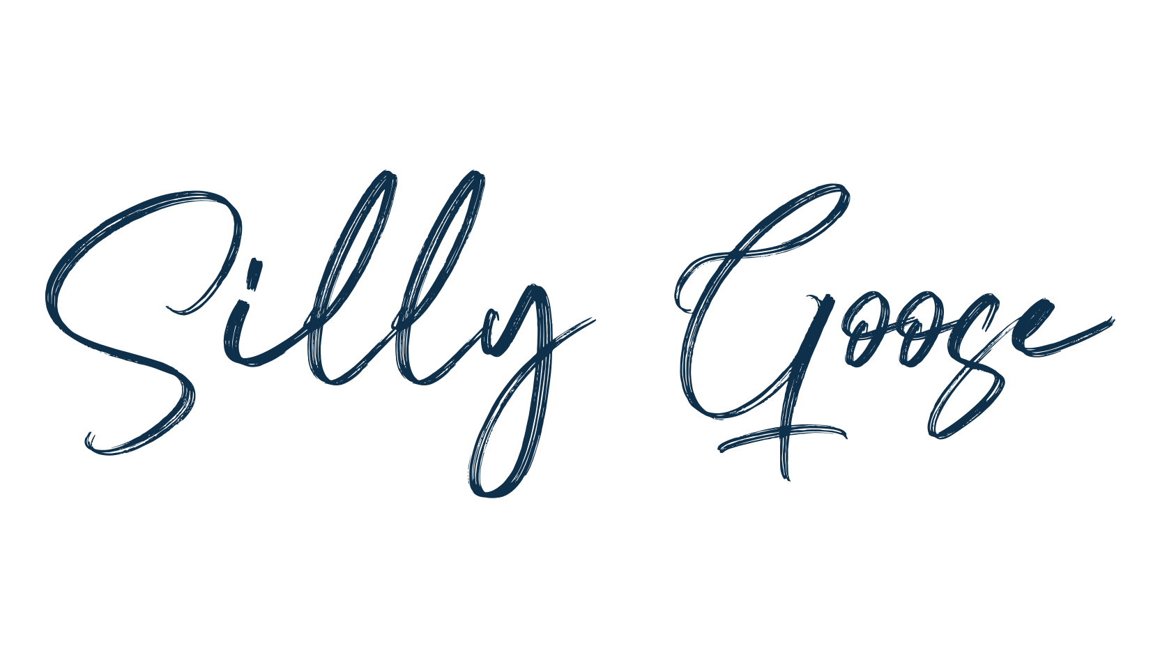 Silly Goose, handwriting font preview