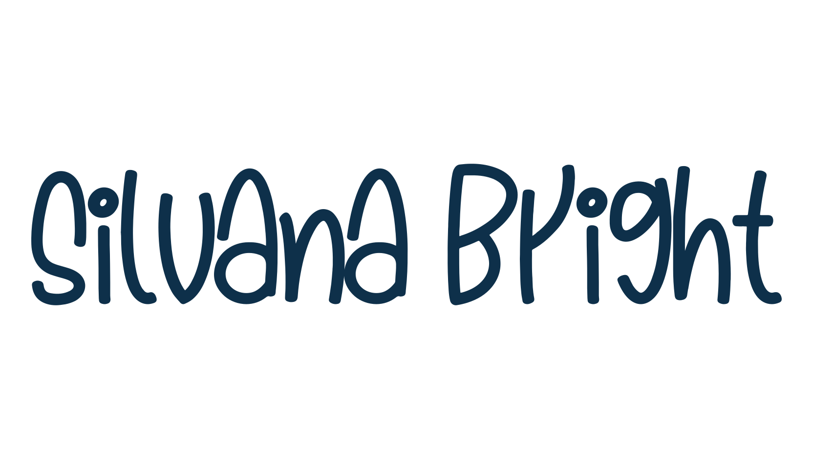 Silvana Bright, cartoon font preview