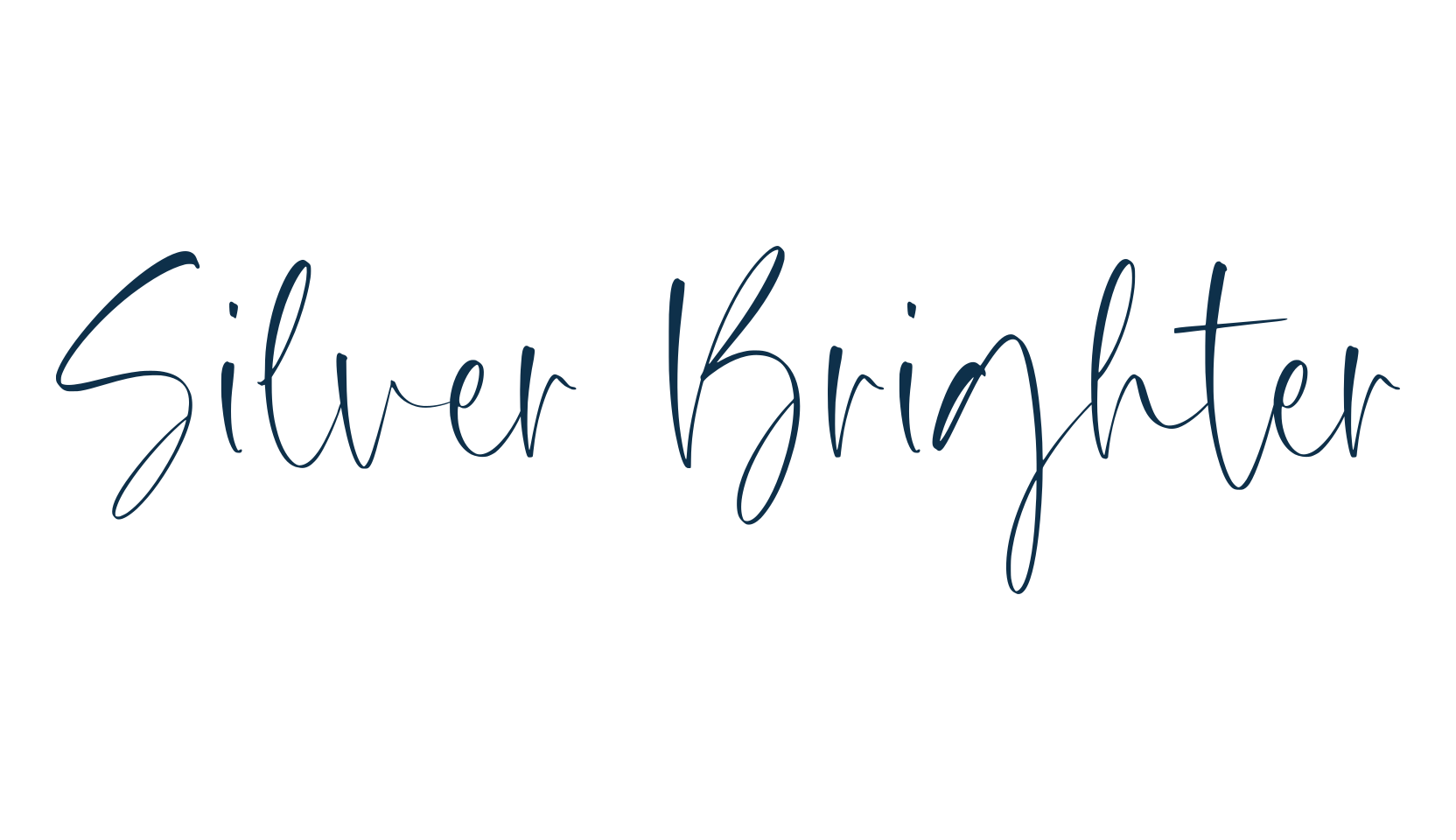 Silver Brighter, handwriting font preview