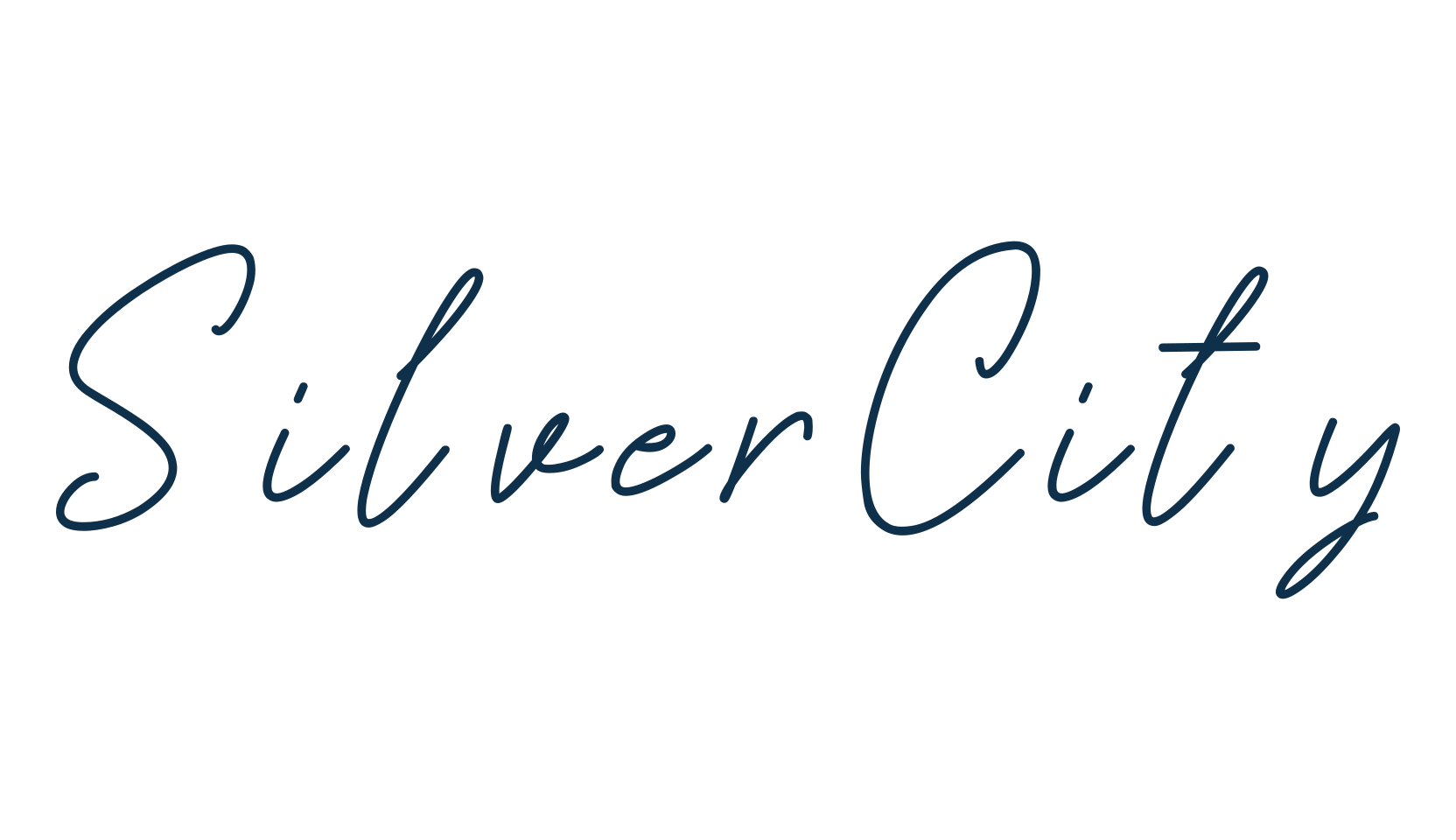 Silver City, script handwritten fancy decorative calligraphy font preview
