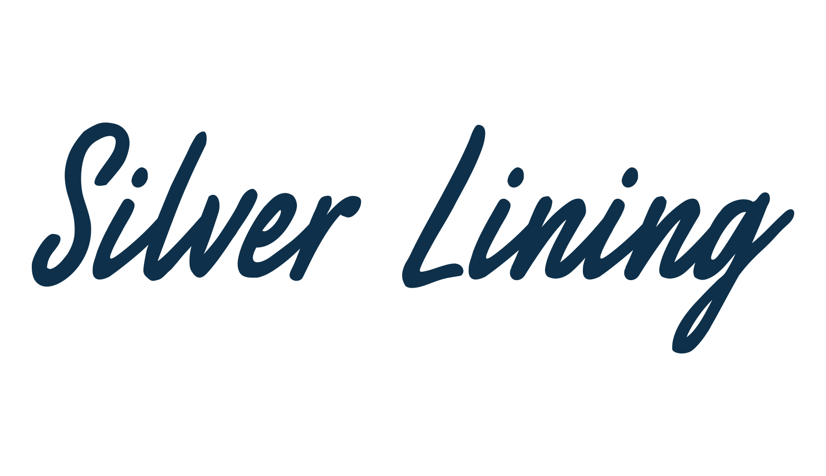 Silver Lining, handwriting font preview