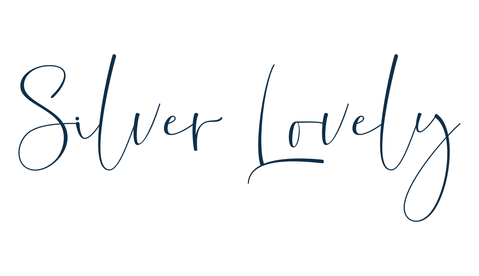 Silver Lovely, script handwritten fancy decorative calligraphy font preview