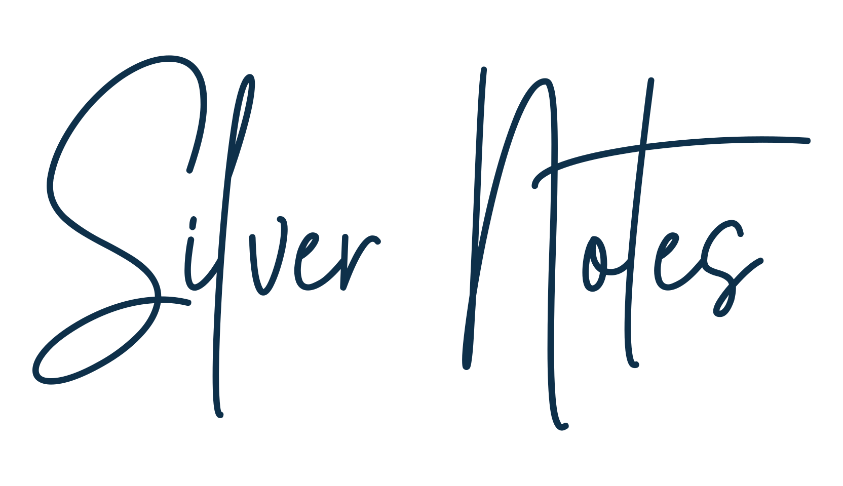 Silver Notes, handwriting font preview
