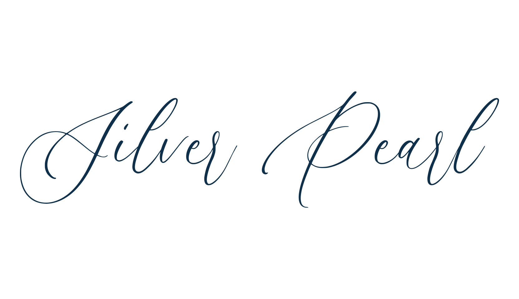 Silver Pearl, script handwritten fancy decorative calligraphy font preview