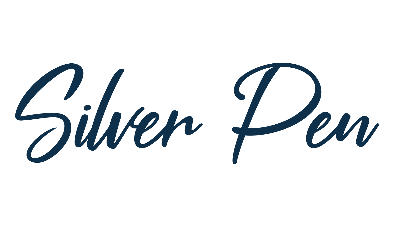 Silver Pen, handwriting font preview