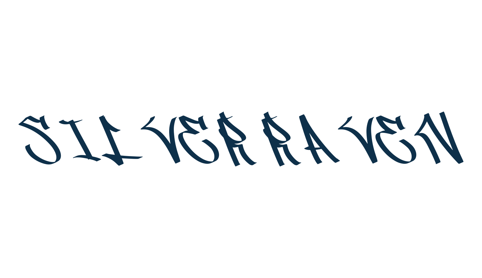 Silver Raven, graffiti font preview