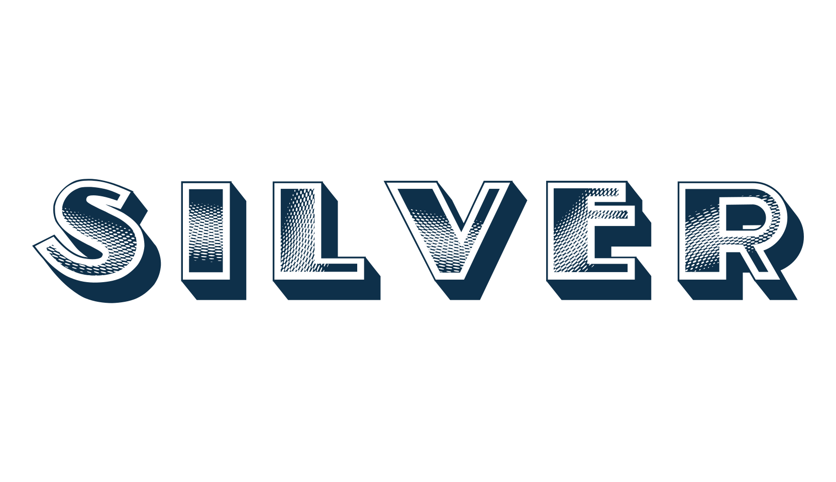 Silver, fancy retro decorative font preview