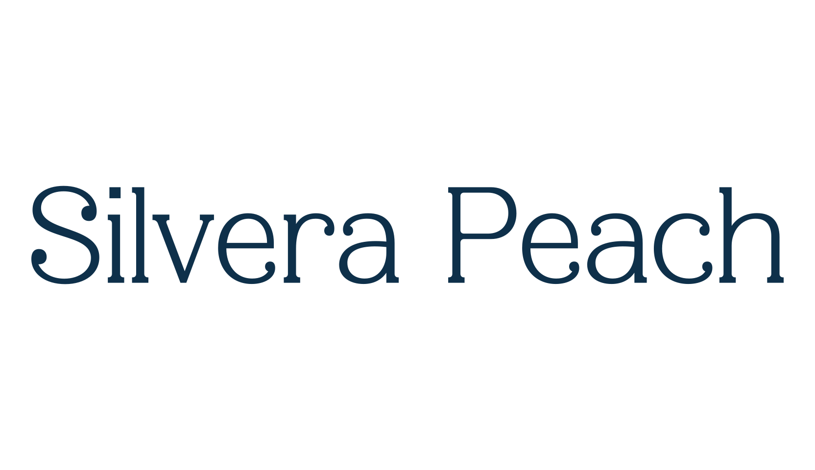 Silvera Peach, basic serif font preview