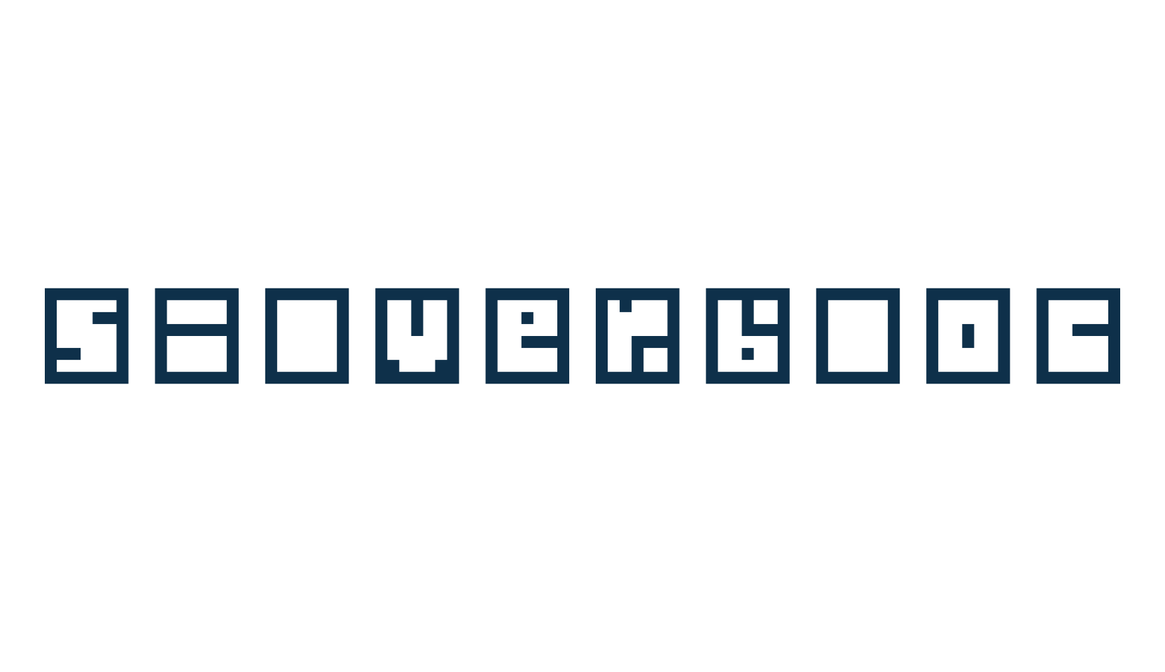 Silverbloc, techno square sci-fi font preview