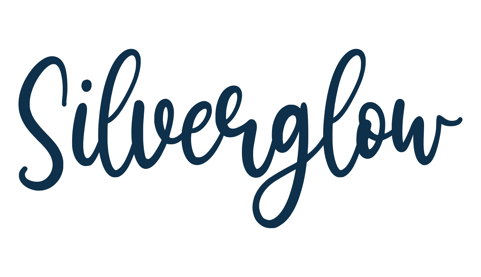 Silverglow, calligraphy font preview