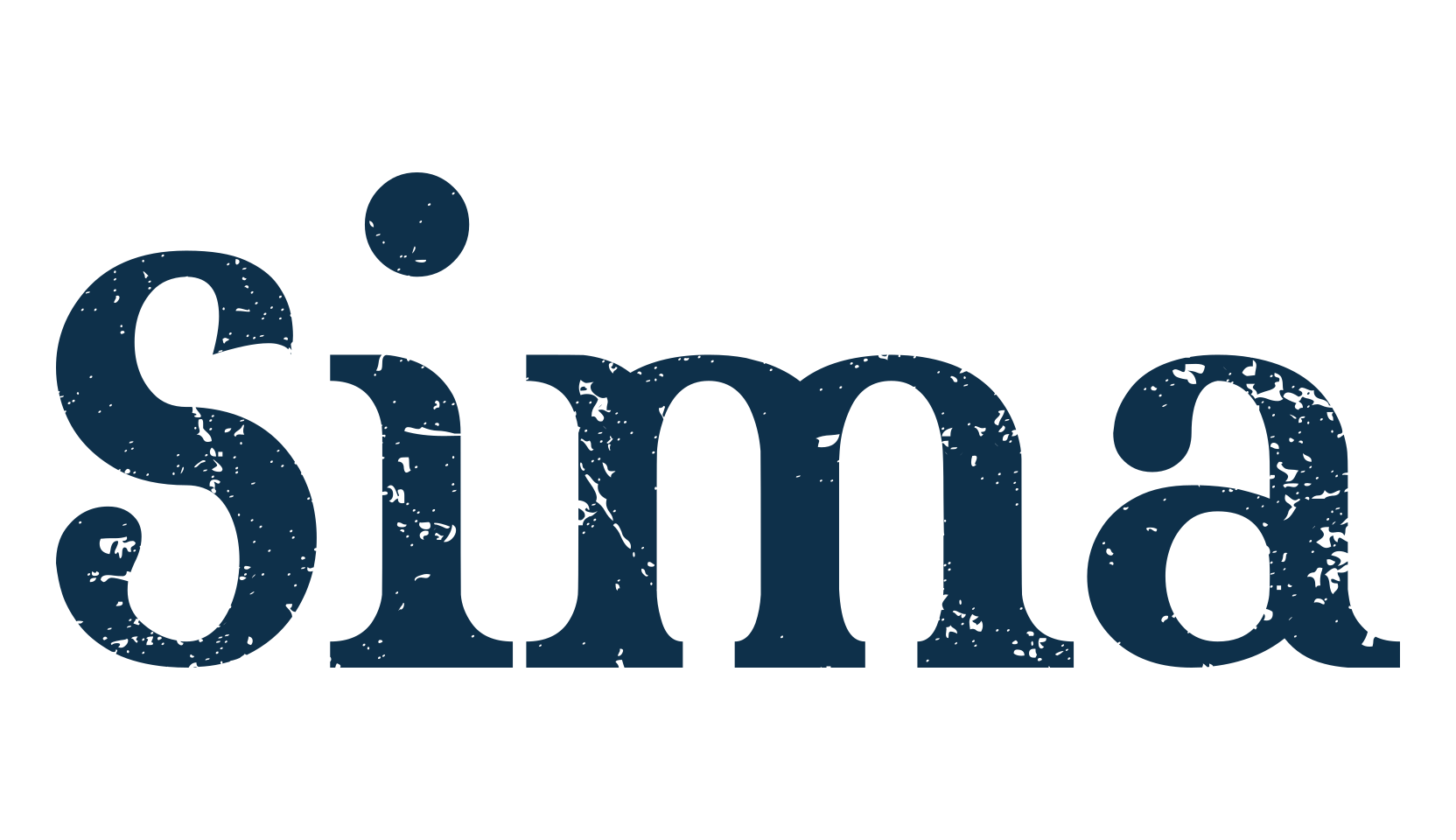 Sima, eroded font preview