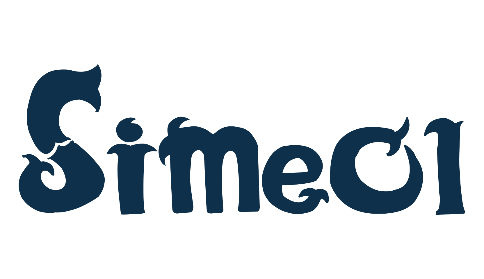 Simeol, decorative font preview