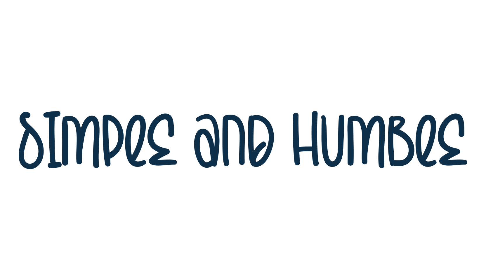Simple And Humble, script handwritten fancy decorative calligraphy font preview