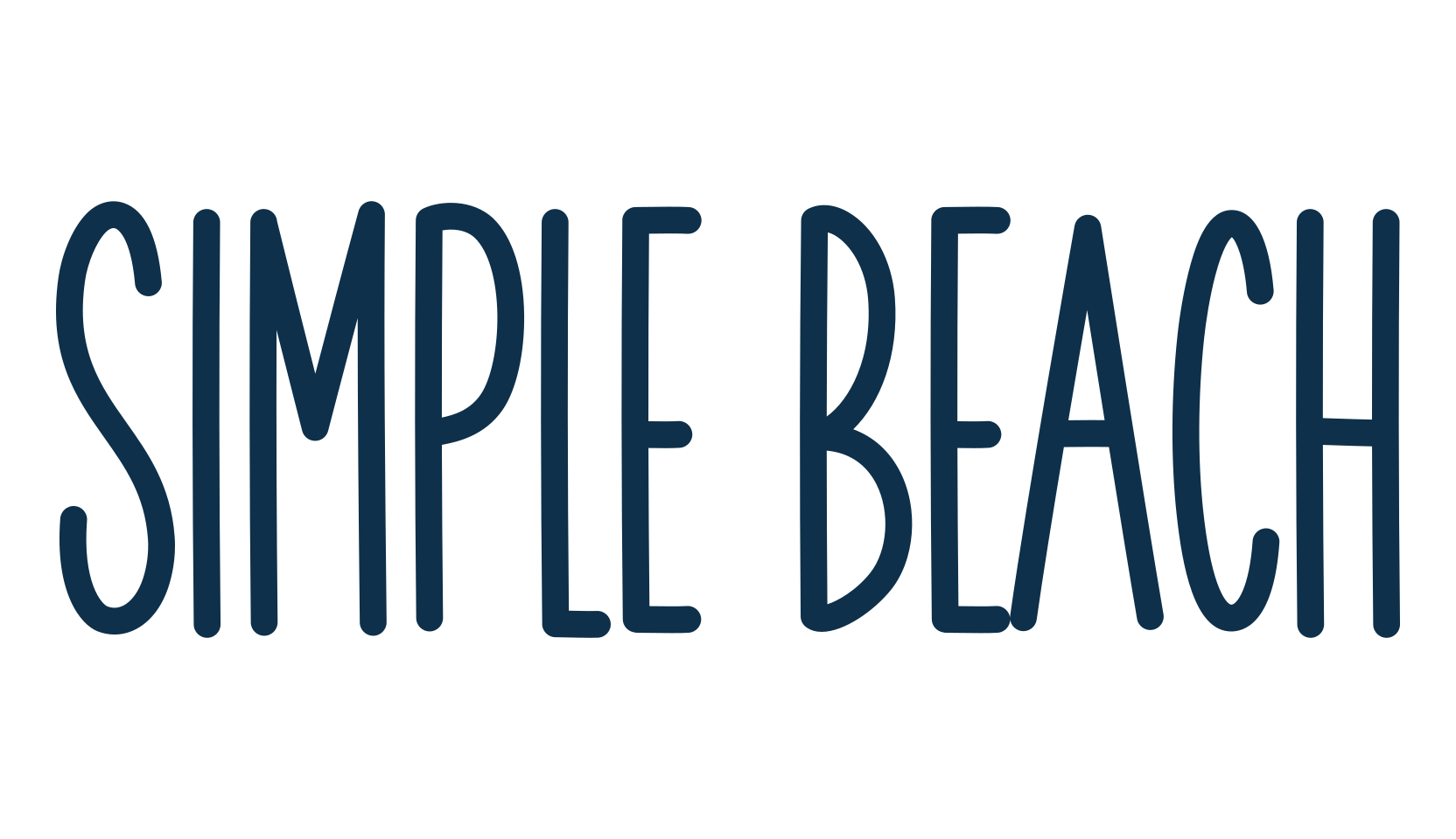 Simple Beach (simple-beach), script handwritten fancy decorative calligraphy font preview