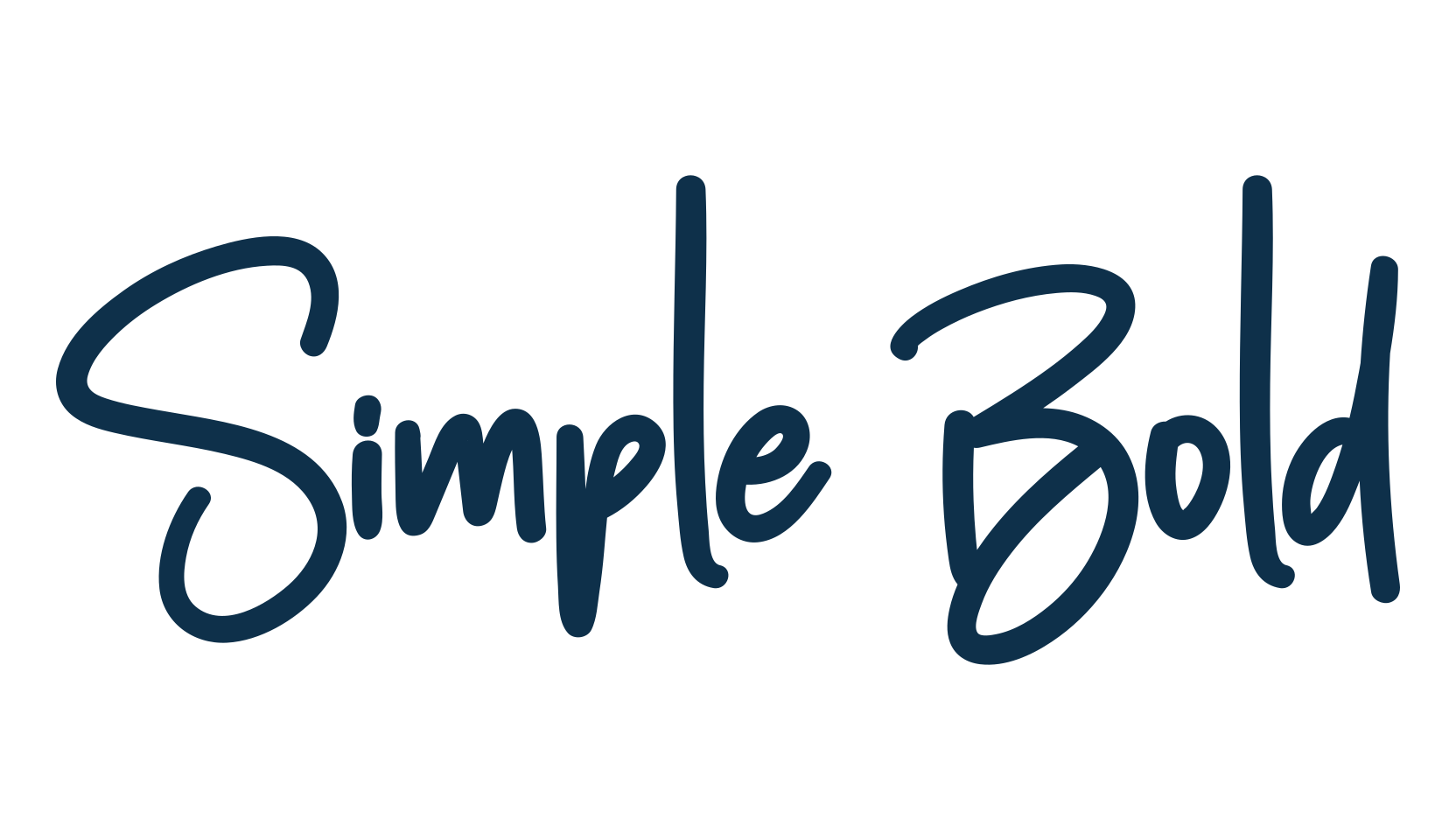 Simple Bold, script handwritten fancy decorative calligraphy font preview