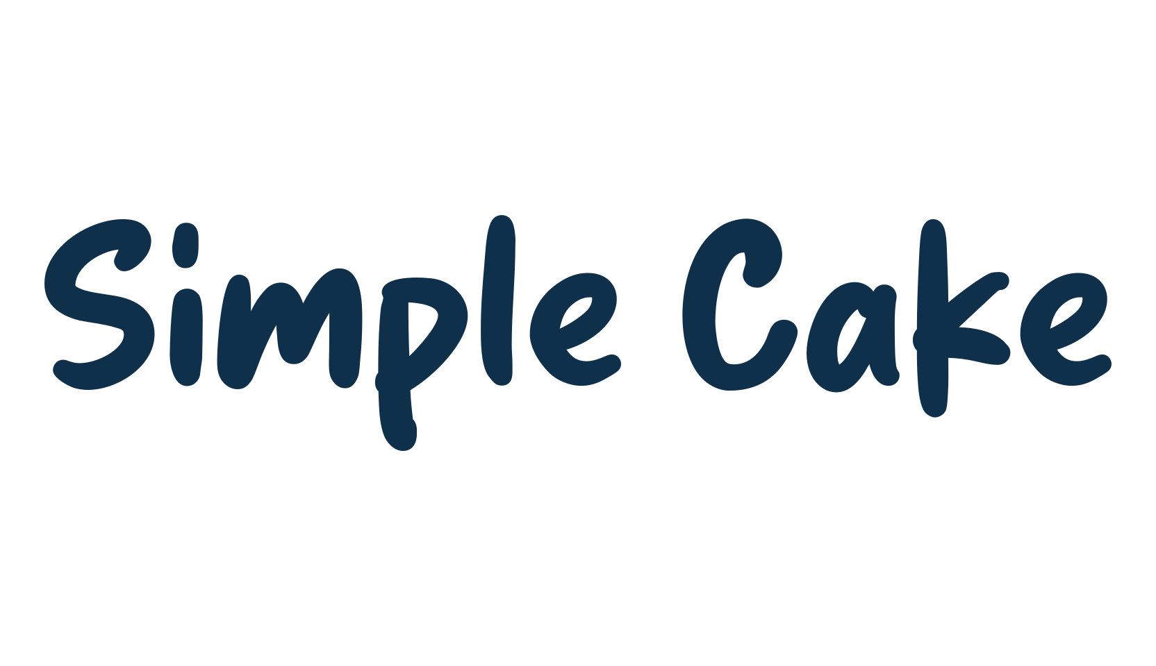 Simple Cake, script handwritten fancy decorative calligraphy font preview