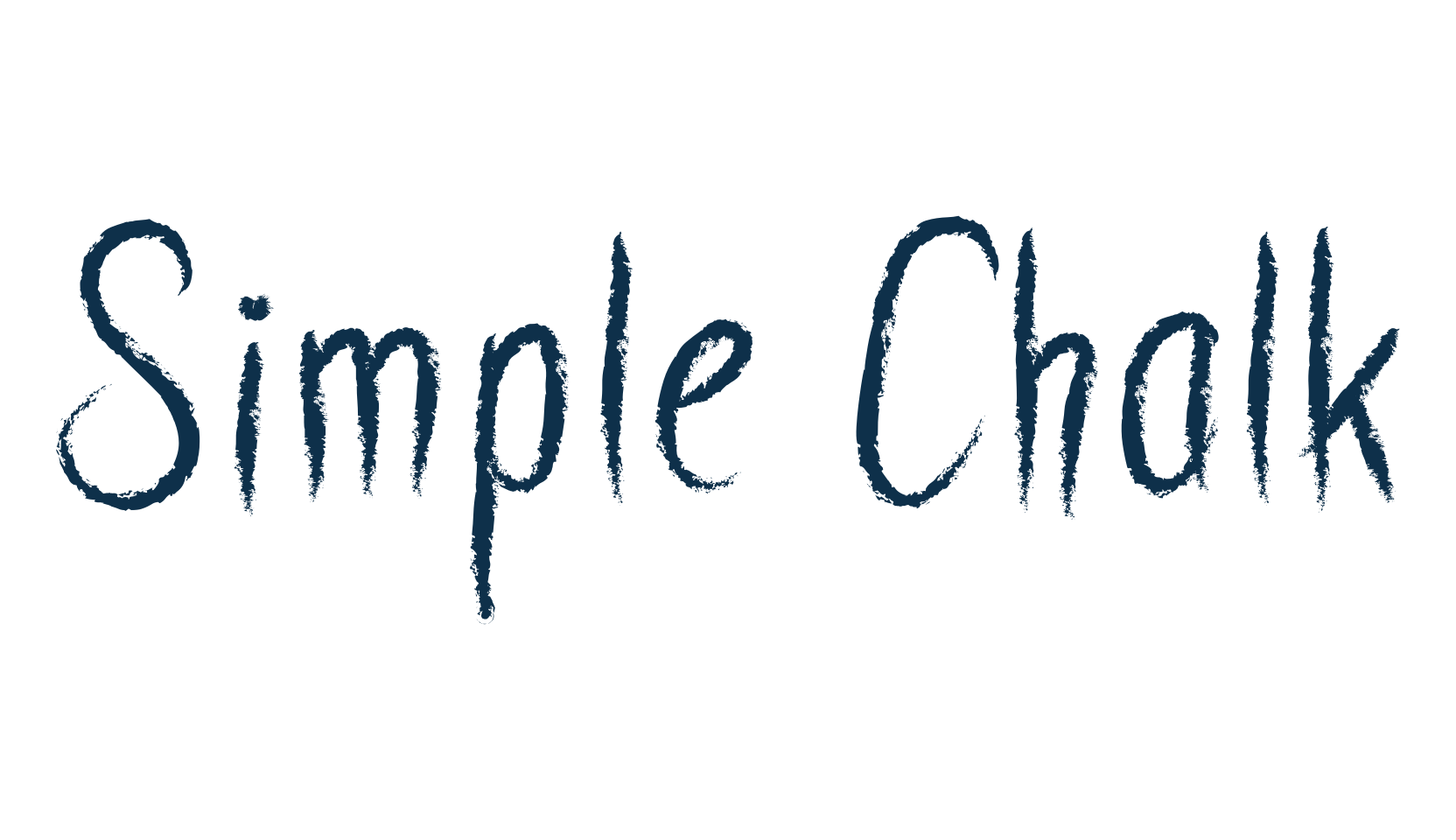 Simple Chalk, halloween font preview