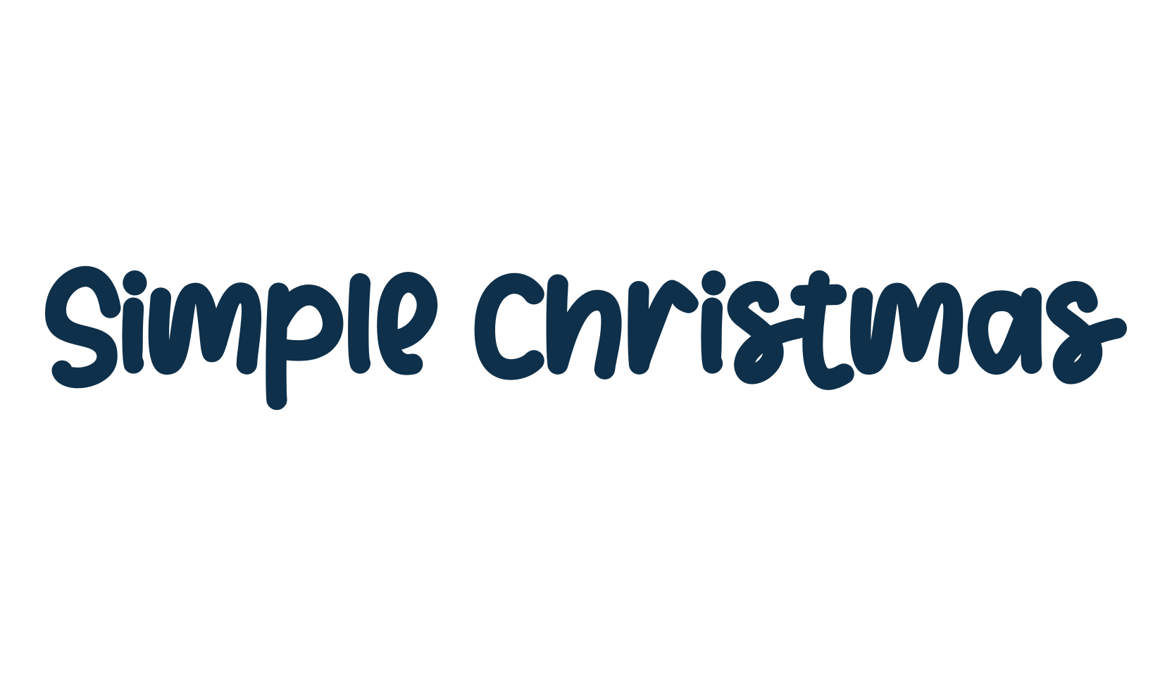 Simple Christmas, script handwritten fancy decorative calligraphy font preview