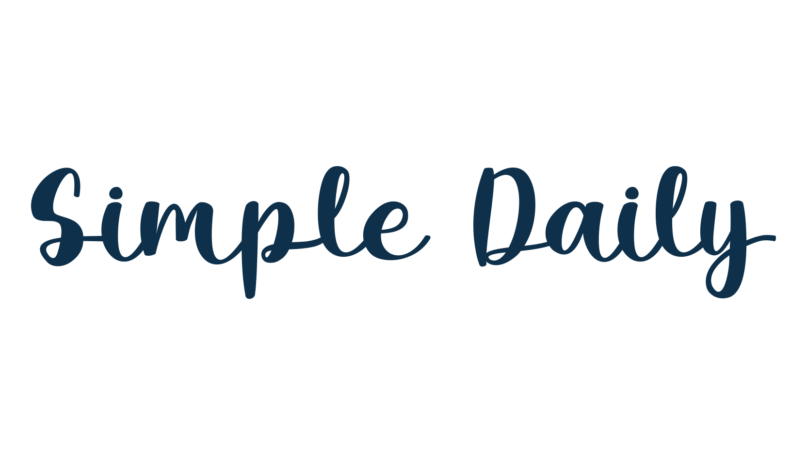 Simple Daily, fancy various decorative script calligraphy font preview