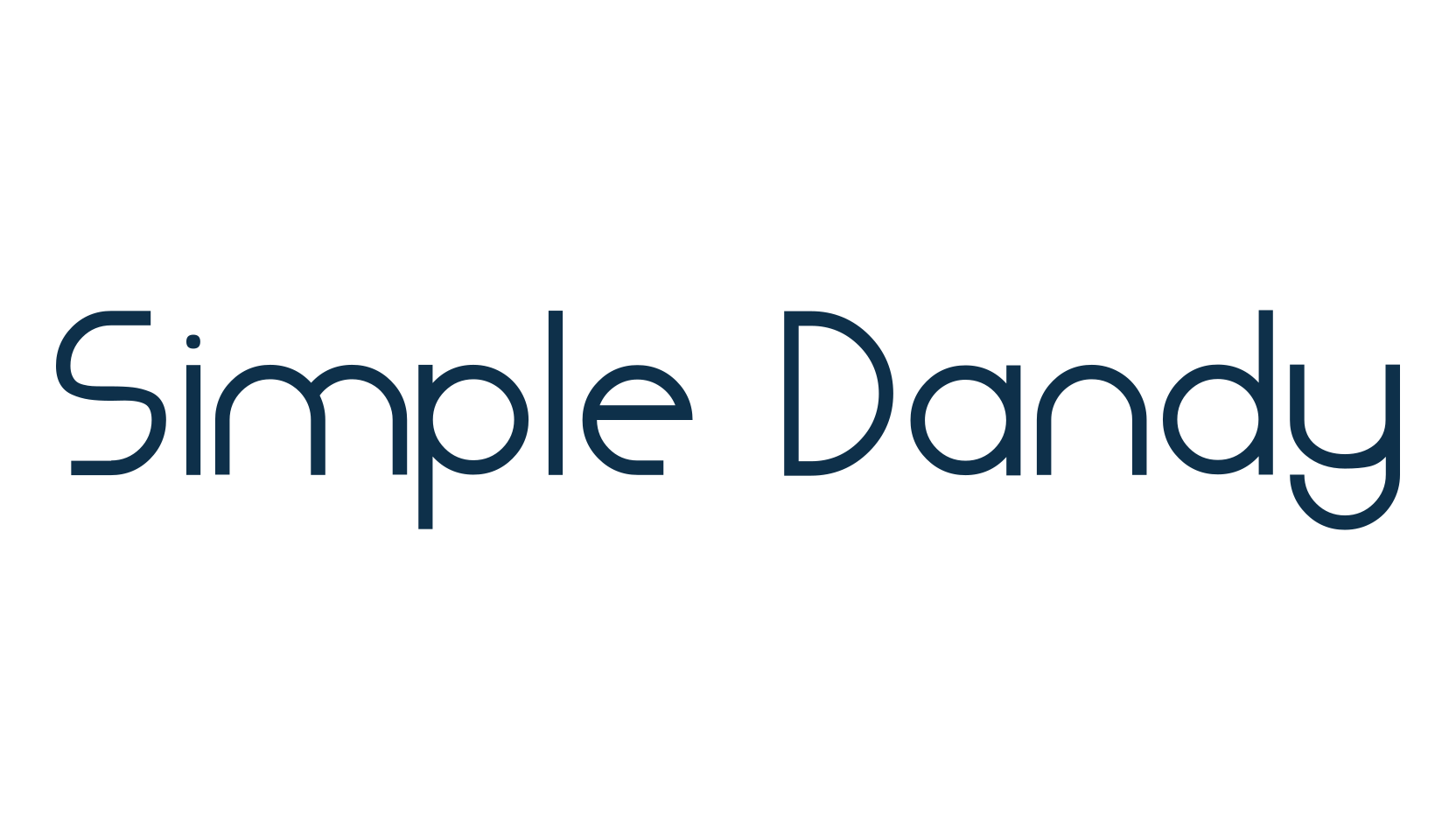 Simple Dandy, sans serif font preview