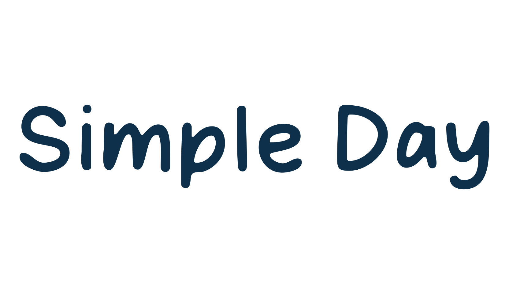 Simple Day, script handwritten fancy decorative calligraphy font preview