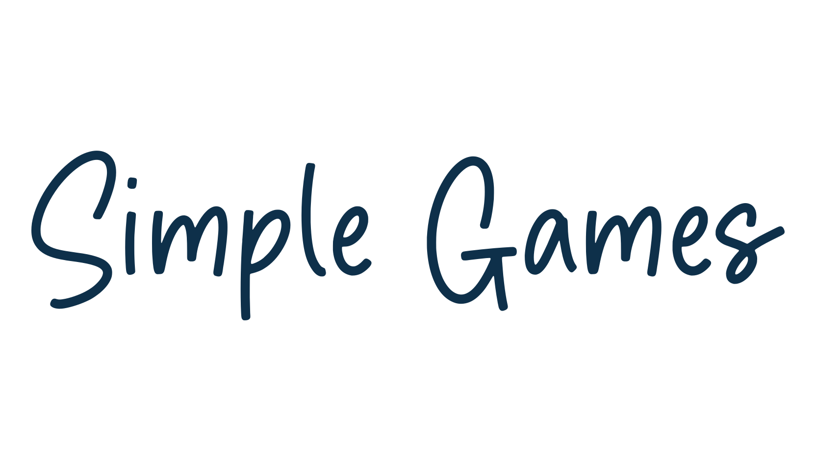 Simple Games, script handwritten fancy decorative calligraphy font preview