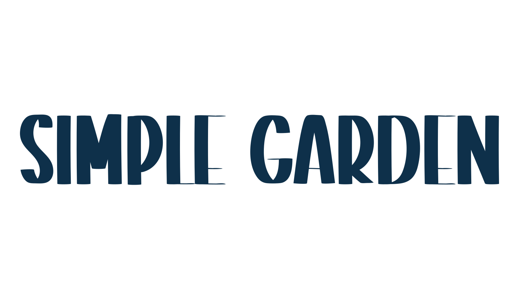 Simple Garden, fancy various decorative font preview