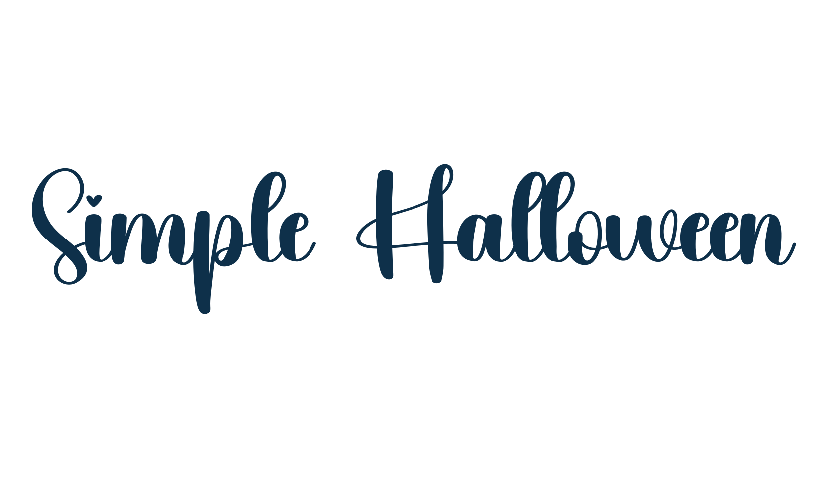 Simple Halloween, various font preview