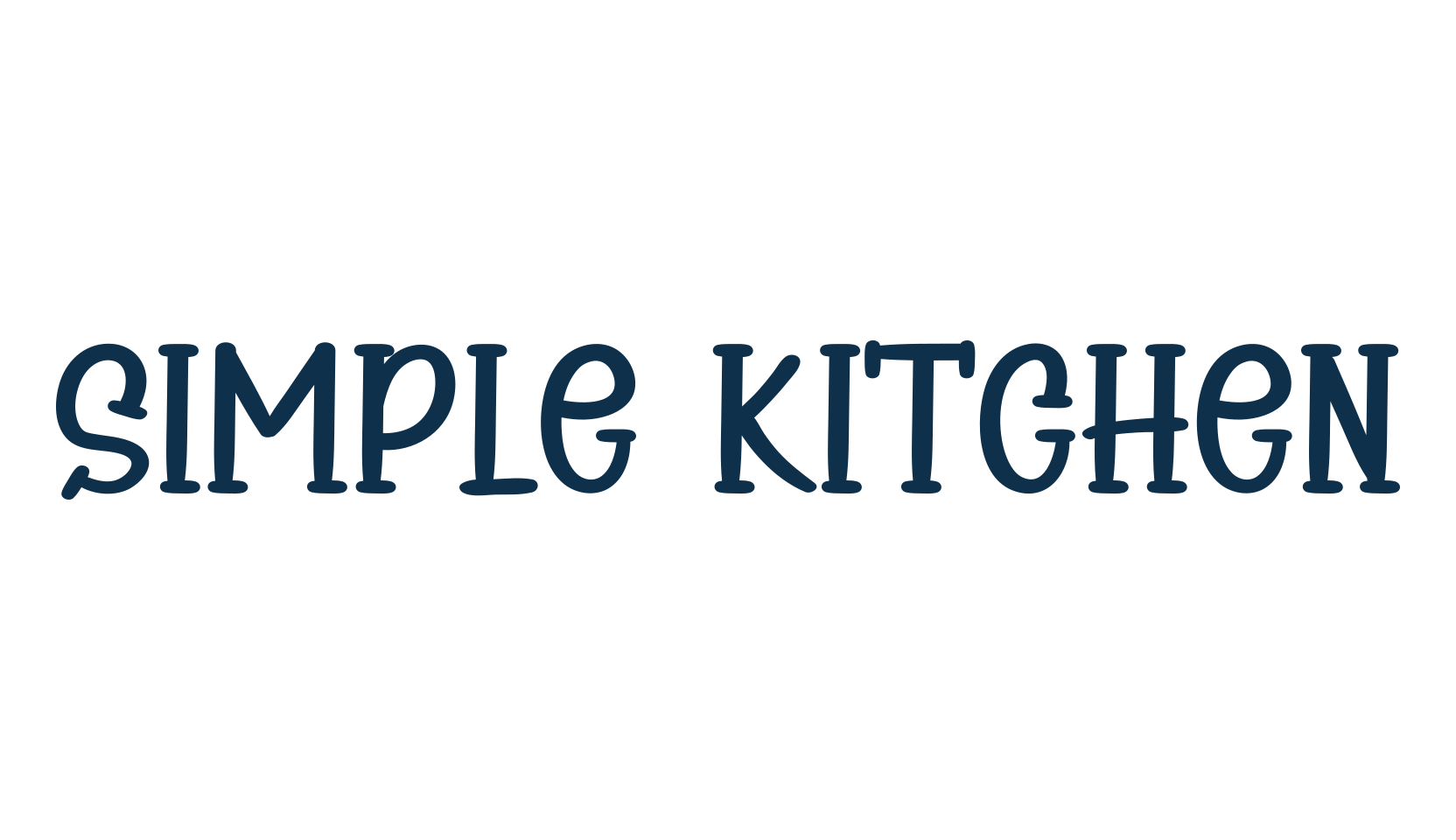 Simple Kitchen, fancy cartoon decorative font preview