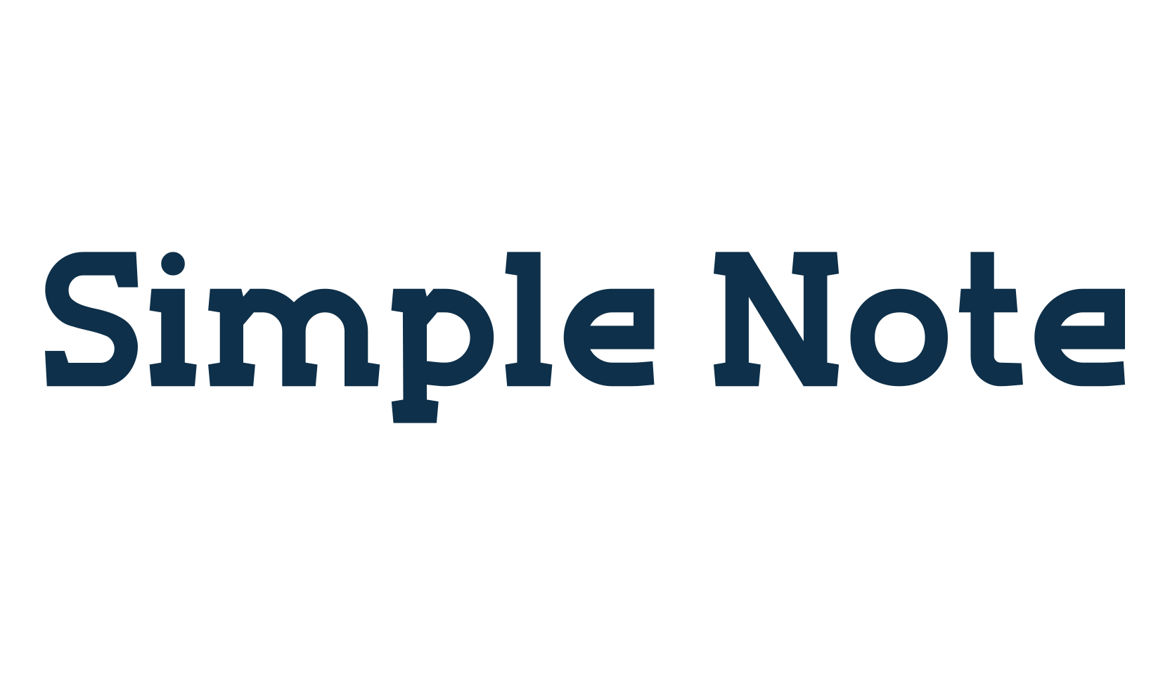 Simple Note (simple-note-2), basic serif font preview