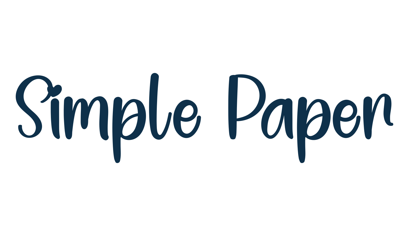 Simple Paper, script handwritten fancy decorative calligraphy font preview