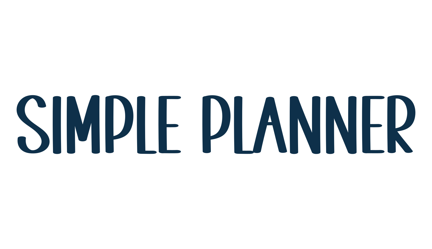 Simple Planner (simple-planner-4), handwriting font preview