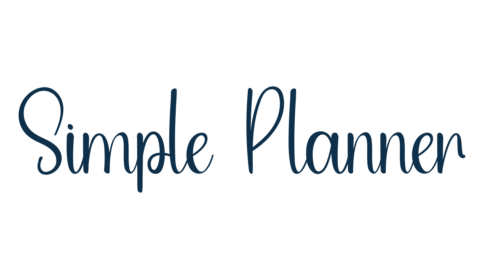 Simple Planner (simple-planner-5), handwriting font preview