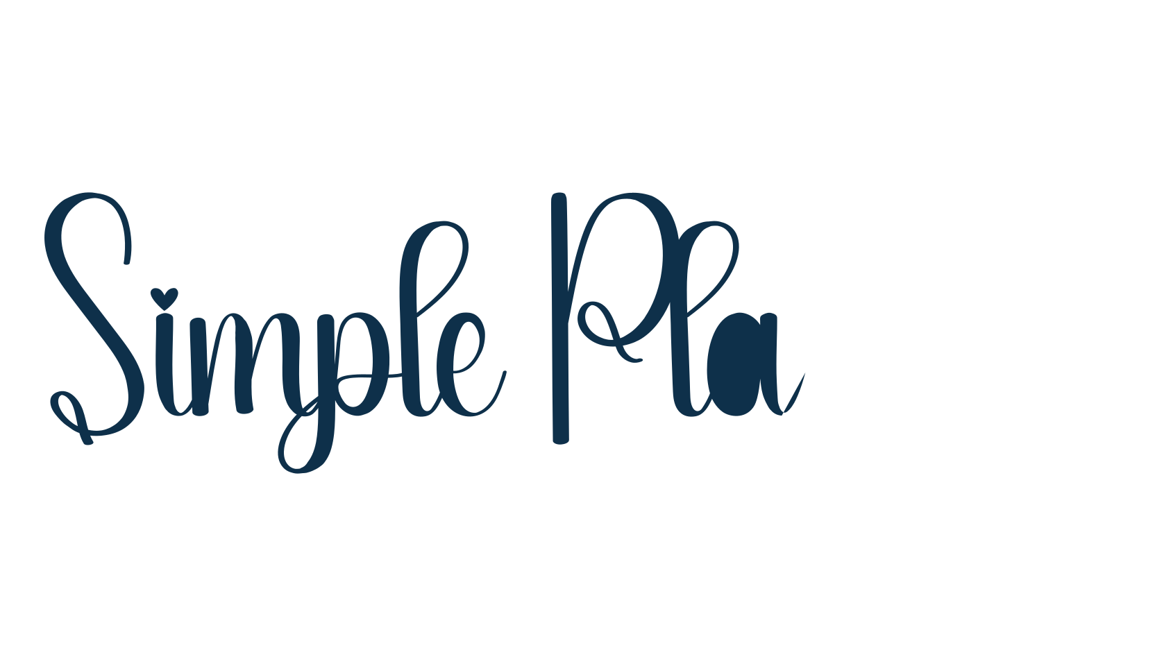 Simple Planner (simple-planner-6), script handwritten fancy decorative calligraphy font preview