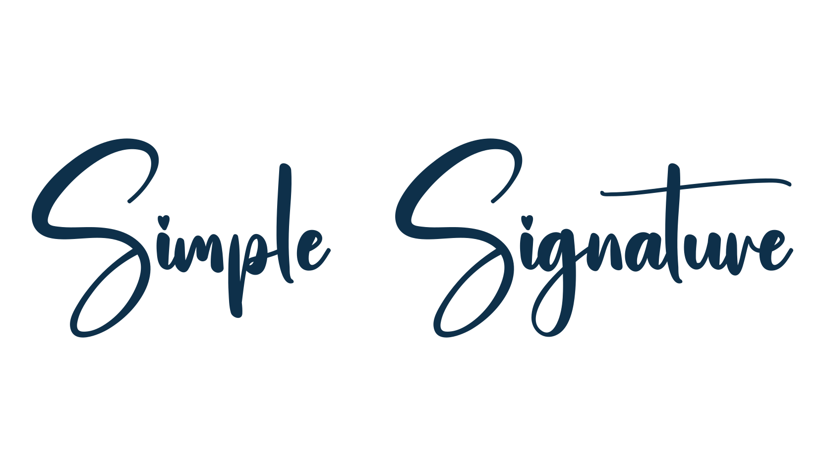 Simple Signature (simple-signature-7), script handwritten fancy decorative calligraphy font preview