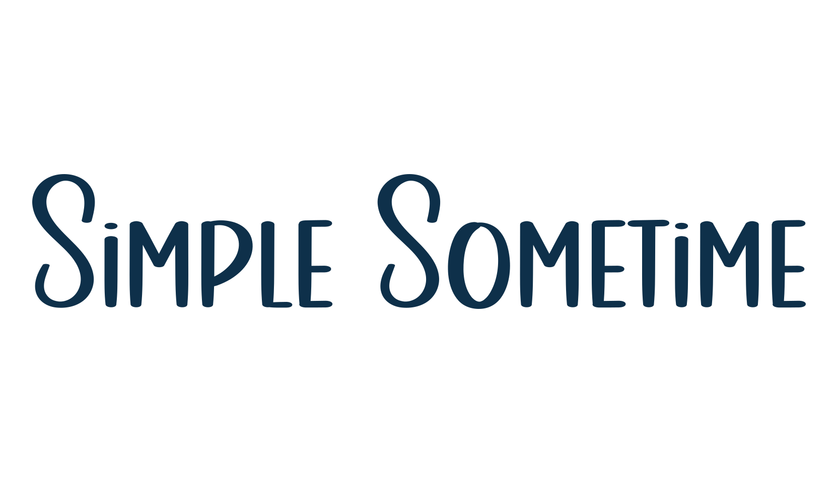 Simple Sometime, handwriting font preview