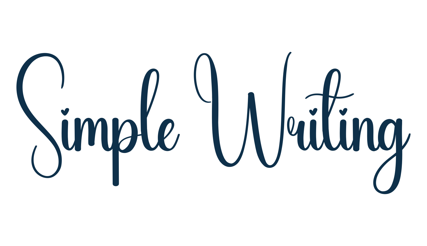 Simple Writing, script handwritten fancy decorative calligraphy font preview