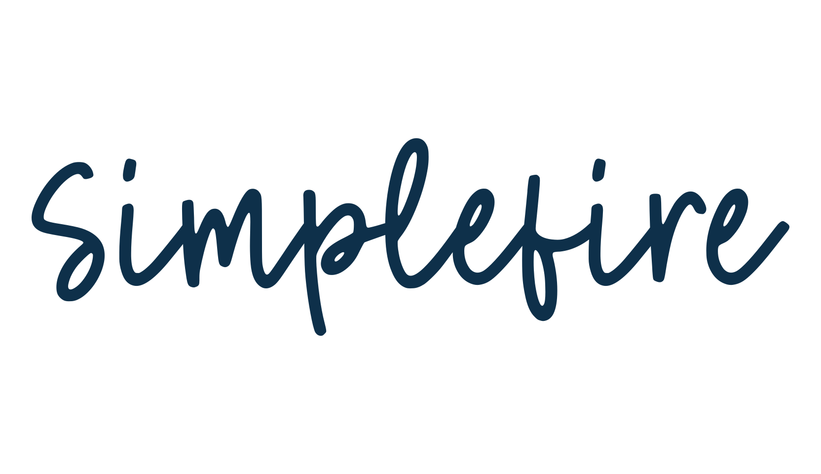 Simplefire, handwriting font preview