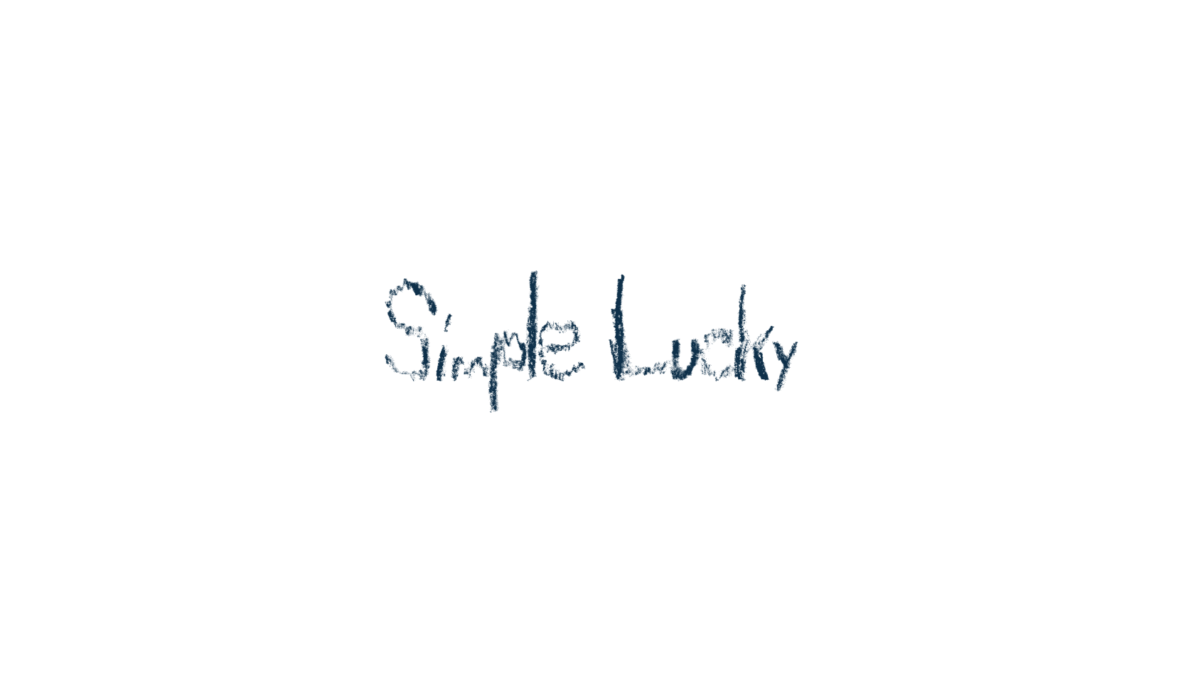 Simple Lucky, script trash fancy decorative calligraphy font preview