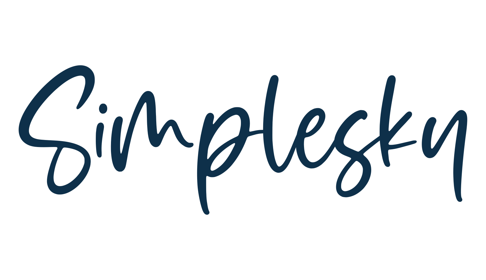 Simplesky, handwriting font preview