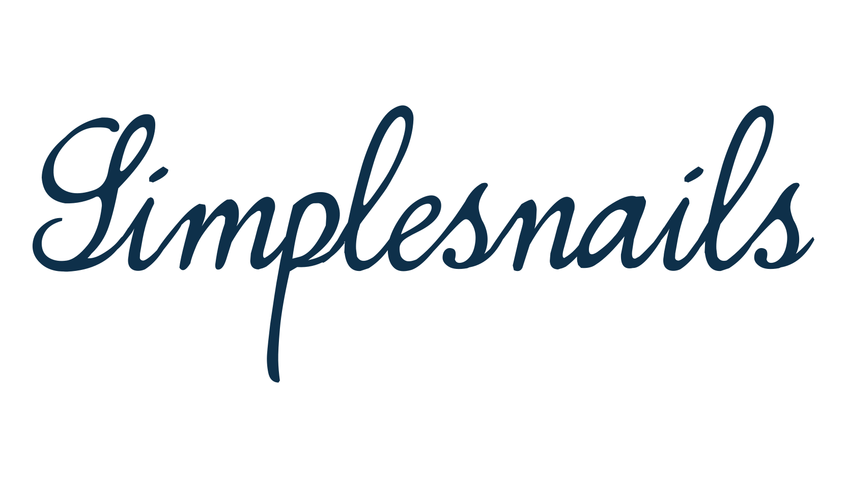 Simplesnails, handwriting font preview