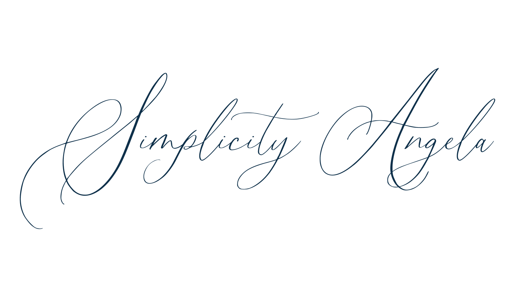 Simplicity Angela, script calligraphy fancy decorative font preview