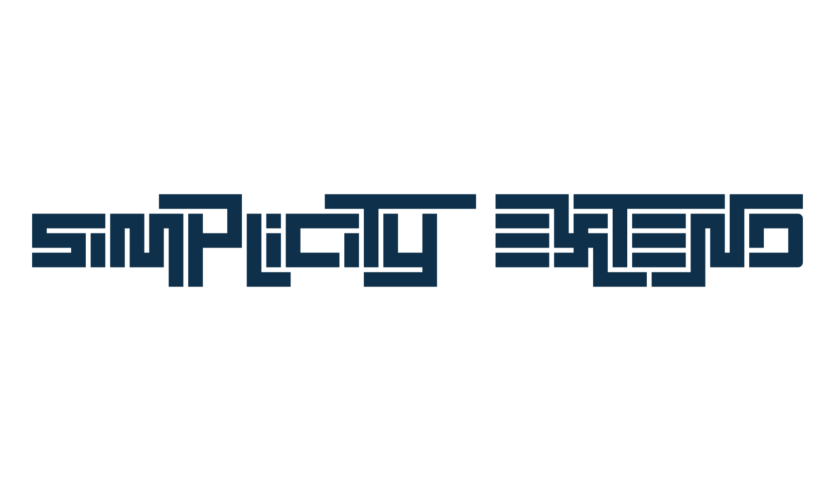Simplicity Extend, sci-fi font preview