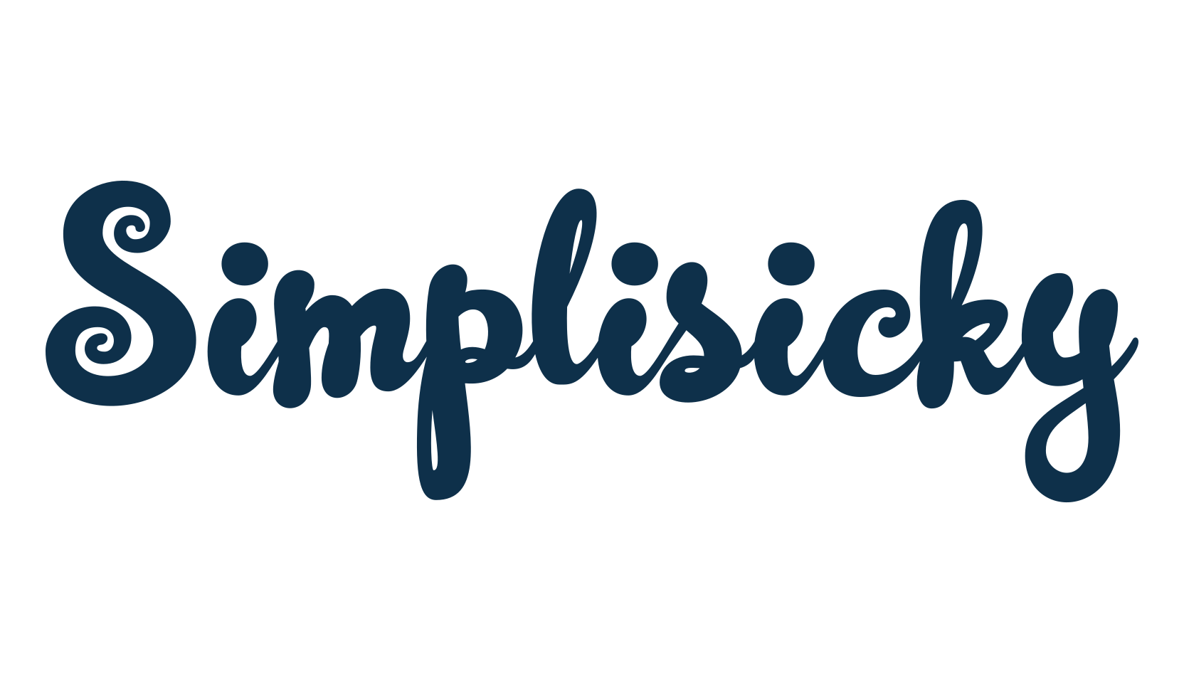 Simplisicky, curly font preview