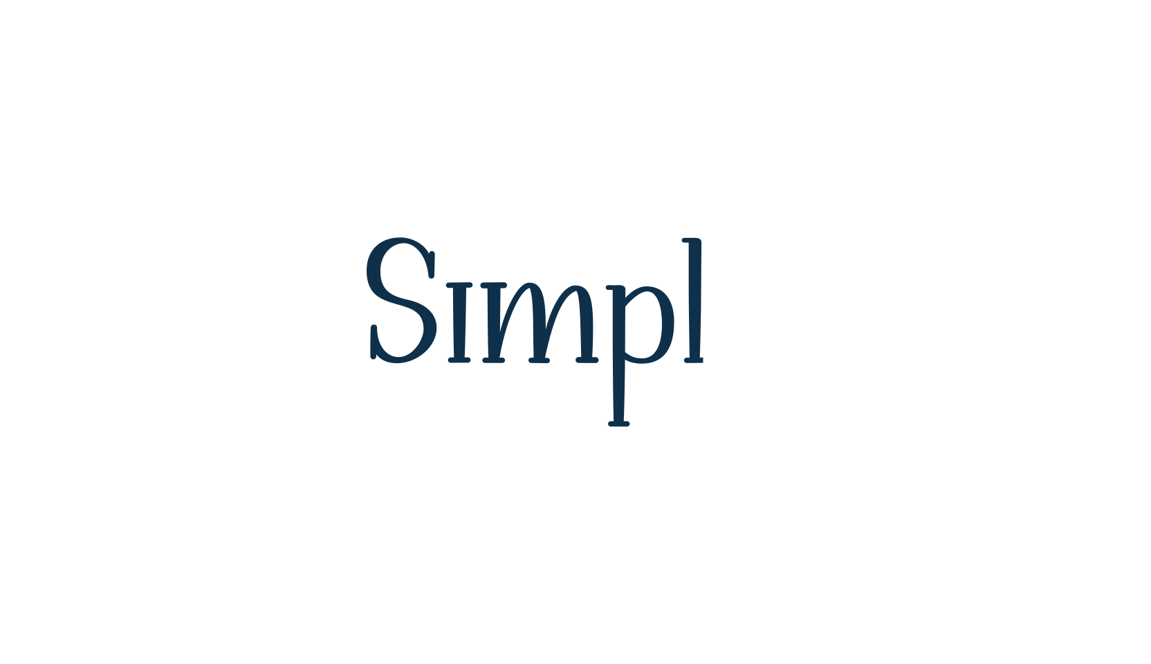Simply, handwriting font preview
