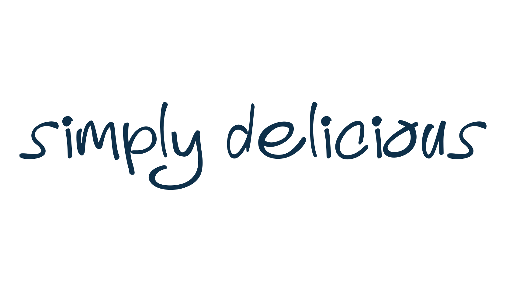 Simply Delicious, script handwritten fancy decorative calligraphy font preview